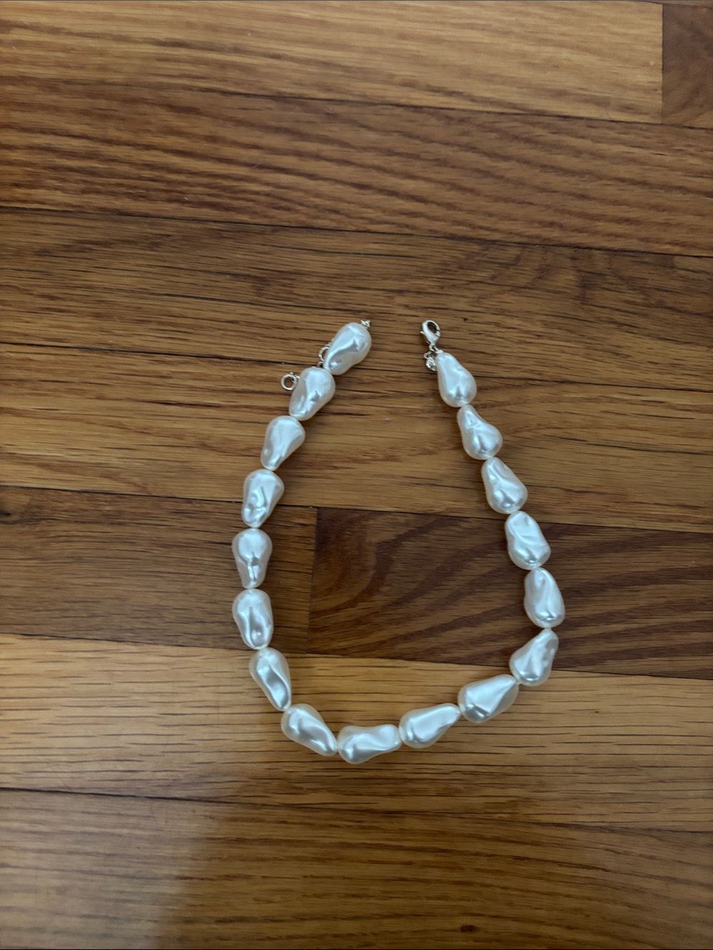 J. Crew Irregular Pearl-Look Bead Necklace - White